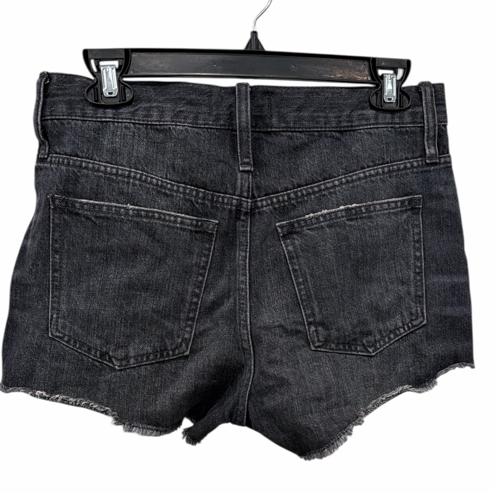 🔥 Madewell Relaxed Denim Shorts Calverley Wash Raw Hem Sz 25 Organic Cotton Tom - Picture 4 of 8